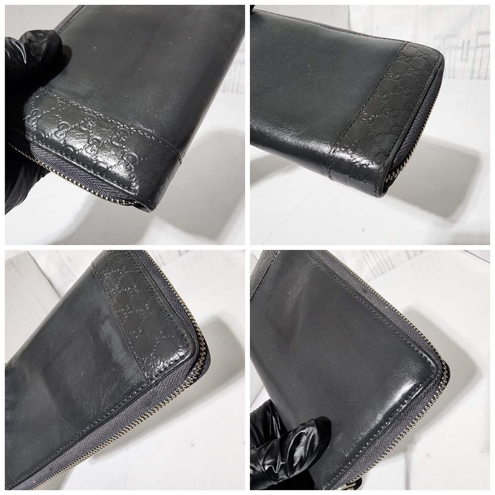 Gucci GG Signature Leather Continental Wallet Grey - Picture 9 of 12